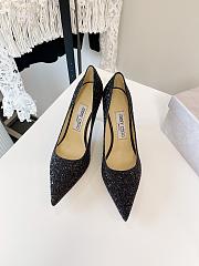 Jimmy Choo Coarse Glitter Pointy Toe Romy Pump - 1