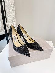 Jimmy Choo Coarse Glitter Pointy Toe Romy Pump - 2