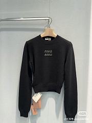 Miu Mou Women Black Sweater - 1