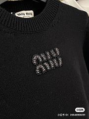 Miu Mou Women Black Sweater - 5