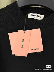 Miu Mou Women Black Sweater - 4