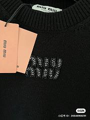 Miu Mou Women Black Sweater - 3