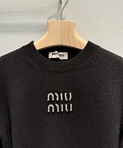 Miu Mou Women Black Sweater - 2