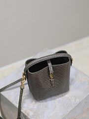 YSL LE 37 mini in shiny lizard - 15 x 13 x 6 cm  - 5