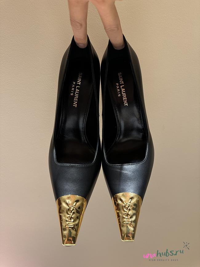 	 YSL Jeanne 110 leather singback pumps 10.5cm - 1