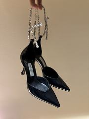 Jimmy Choo Stevie 85 Black Patent Leather Pumps - 3