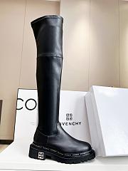 Givenchy Black Leather Over High knee boot - 4