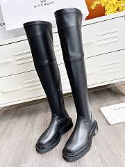Givenchy Black Leather Over High knee boot - 3