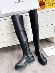 Givenchy Black Leather Over High knee boot - 2