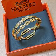 Hermes Double Tour Collier De Chien Diamond Bracelet - 5