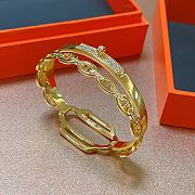 Hermes Double Tour Collier De Chien Diamond Bracelet - 2
