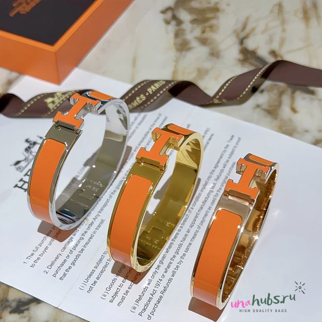 Hermes Clic H Orange bracelet - 1