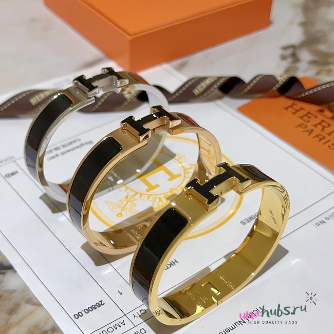 Hermes Clic H Black bracelet - 1