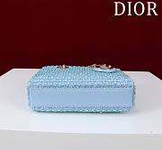 Dior Lady Small D-Joy Blue Bag  - 5