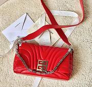 Givenchy 4G padded leather shoulder bag 25*15*6cm - 3