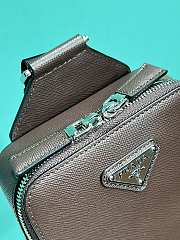 Prada Slingback Saffiano Brown Bag - 14x20x5cm - 4
