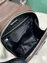 Prada Slingback Saffiano Brown Bag - 14x20x5cm - 2