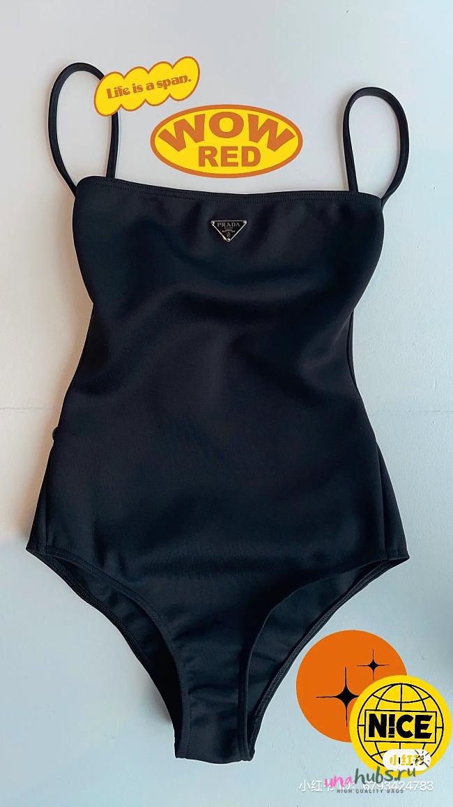 Prada Interlock knit one-piece swimsuit - 1