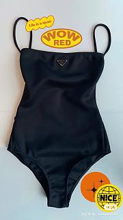Prada Interlock knit one-piece swimsuit - 1