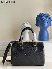 Louis Vuitton Speedy Bandouliere 20 Black Monogram Empreinte - 1