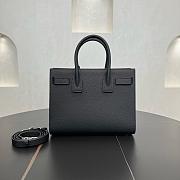 YSL Sac De Jour Black Grained Leather Bag - 26x21x13cm - 6