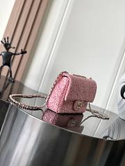 Chanel mini CF Tweed Pink Bag - 20x15x7cm - 6