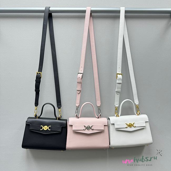 Versace Medusa Handle Smooth Leather Bag - 21x15x5.5cm  - 1