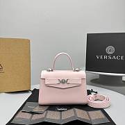 Versace Medusa Handle Smooth Leather Bag - 21x15x5.5cm  - 4