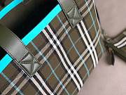 BURBERRY Tote Bag check Cotton Olive green - 5