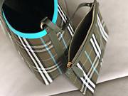 BURBERRY Tote Bag check Cotton Olive green - 4