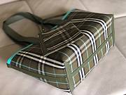 BURBERRY Tote Bag check Cotton Olive green - 2