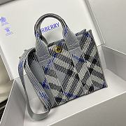 Burrberry Mini Check Knitted Tote - 25 x 11 x 22cm - 3