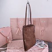 Miu Miu Joie Suede Brown Tote - 28 X31 cm - 5