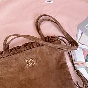 Miu Miu Joie Suede Brown Tote - 28 X31 cm - 3