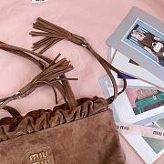 Miu Miu Joie Suede Brown Tote - 28 X31 cm - 2