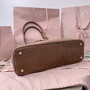 Miu Miu Brown Aventure Suede Brown Leather Bag - 31X40X13CM - 6