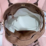 Miu Miu Brown Aventure Suede Brown Leather Bag - 31X40X13CM - 2