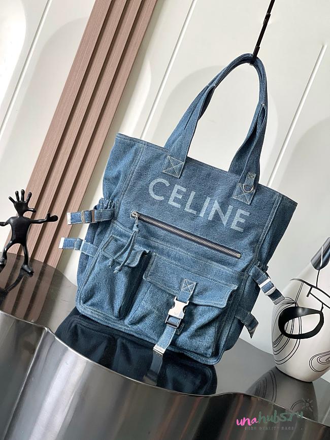 Celine Denim Tote 42x12x40cm - 1
