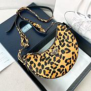 Prada Arqué Printed Leather Shoulder Bag - 22.5*18.5*6cm - 1