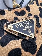 Prada Arqué Printed Leather Shoulder Bag - 22.5*18.5*6cm - 4