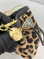 Prada Printed leather mini pouch - 9.5*9*6cm - 6