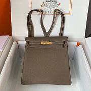Hermes Kelly Ado Bakcpack 22cm In Taupe Togo Leather  - 2