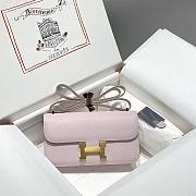 	 Hermes Constance Bag In Pink Epsom Leather - 24/12/4cm - 1