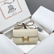 	 Hermes Constance Bag In Off White Epsom Leather - 24/12/4cm - 1