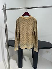 Gucci Embroidered Wool GG Jacquard Cardigan - 4