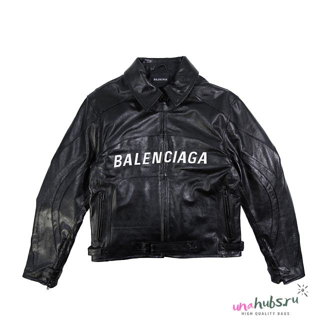Balenciaga Leather Black Jacket - 1