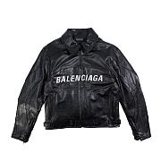 Balenciaga Leather Black Jacket - 1