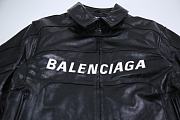 Balenciaga Leather Black Jacket - 5