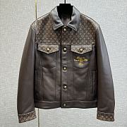 Louis Vuitton Brown Leather Jacket - 1