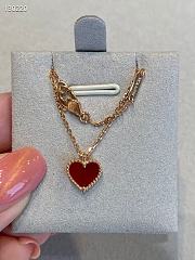 Van Cleef & Arpels Red Heart Pendant Rose Gold - 1